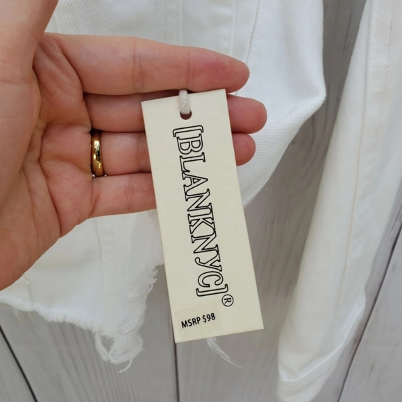 Blank NYC white denim jacket - Picture 9 of 11